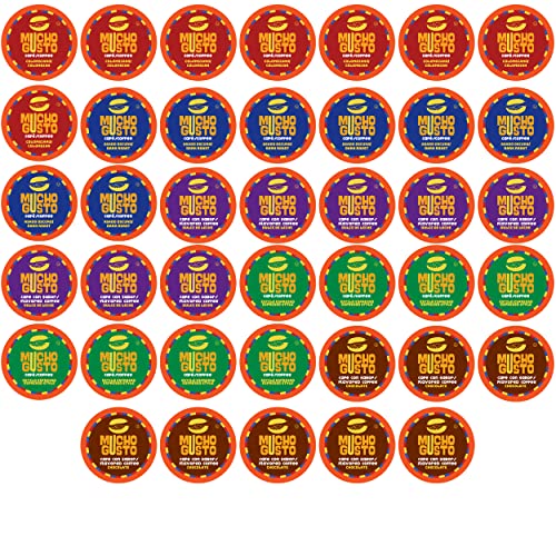 0850027429779 - MUCHO GUSTO COFFEE VARIETY PACK PODS, COMPATIBLE WITH 2.0 K-CUP BREWERS, 40 COUNT (PACK OF 1)