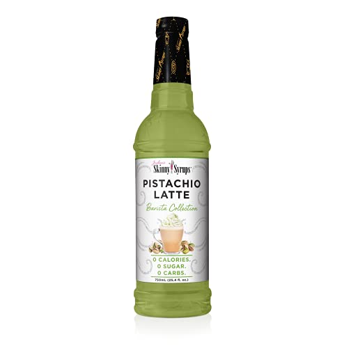 0850027887289 - JORDANS SKINNY SYRUPS PISTACHIO LATTE, BARISTA COLLECTION SUGAR FREE COFFEE FLAVORING SYRUP, 25.4 OUNCE BOTTLE