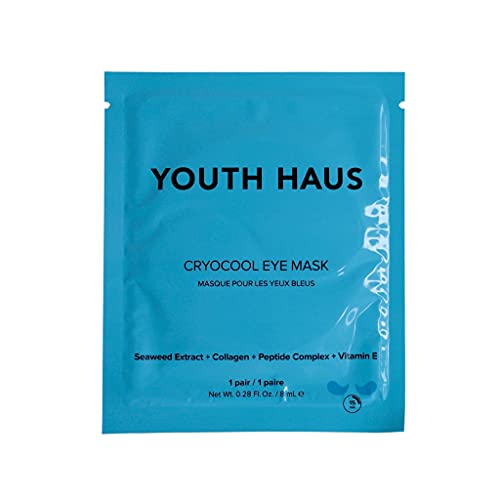 0850029554158 - SKIN GYM YOUTH HAUS CRYOCOOL EYE MASK (SINGLE) - WITH COLLAGEN, VITAMIN E, PEPTIDE COMPLEX - NOURISHING, HYDRATING, DEPUFFING AND ANTI WRINKLE, BLUE