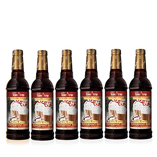 0850033079104 - JORDANS SKINNY SYRUPS PEPPERMINT BARK, SUGAR FREE COFFEE FLAVORING SYRUP, 25.4 OUNCE BOTTLE (PACK OF 6)