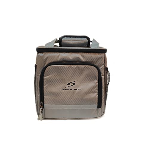0850034374116 - MAELSTROM FOODIE BUDS INSULATED LARGE LUNCH BOX, COLLAPSIBLE LEAKPROOF SOFT SIDED COOLER, PORTABLE TOTE FOR SCHOOL, WORK OFFICE, FAMILY OUTDOOR ACTIVITIES- SMALL,SILVER