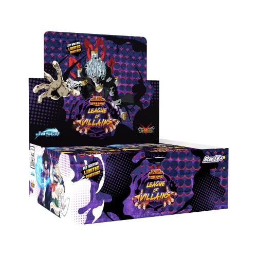 0850034738192 - MY HERO ACADEMIA COLLECTIBLE CARD GAME SERIES 4 UNLIMITED LEAGUE OF VILLAINS 10-CARD SINGLE-PACK BOOSTER PACK | TCG FOR ADULTS | AGES 14+ | 2 PLAYERS | AVG. PLAYTIME 20-30 MINS | MADE BY JASCO GAMES