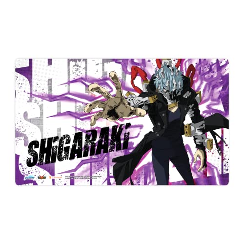0850034738277 - MY HERO ACADEMIA COLLECTIBLE CARD GAME SERIES 4 LEAGUE OF VILLAINS TOMURA SHIGARAKI PLAYMAT | 24 BY 14 RUBBER GAME MAT | AGES 14+ | 2 PLAYERS | AVERAGE PLAYTIME 20-30 MINUTES | MADE BY JASCO GAMES