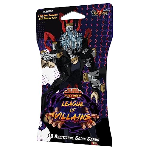 0850034738284 - MY HERO ACADEMIA COLLECTIBLE CARD GAME SET 4: LEAGUE OF VILLAINS BOOSTER PACK - INDIVIDUAL EXPANSION PACK WITH 10 ADDITIONAL GAME CARDS