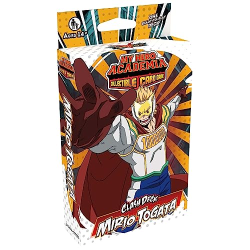 0850034738314 - MY HERO ACADEMIA COLLECTIBLE CARD GAME SERIES 5: CLASH DECK MIRIO TOGATA - READY TO PLAY OUT OF THE BOX, 51 CARD DECK & PLAYMAT, MHA
