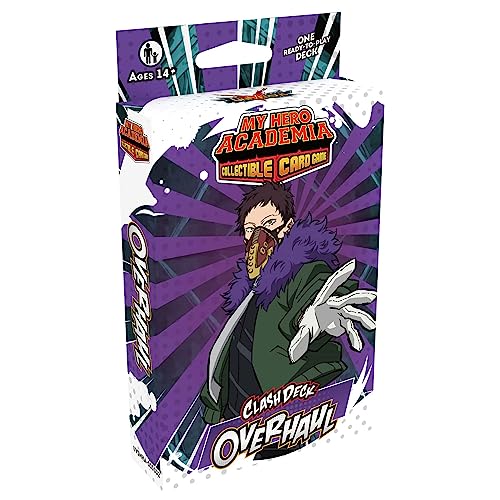 0850034738833 - MY HERO ACADEMIA COLLECTIBLE CARD GAME SERIES 5: CLASH DECK OVERHAUL - READY TO PLAY OUT OF THE BOX, 51 CARD DECK & PLAYMAT, MHA