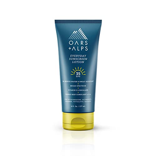 0850034925011 - OARS + ALPS EVERYDAY SPF 35 SUNSCREEN BODY LOTION, NATURALLY DERIVED SKIN CARE INFUSED WITH ALOE LEAF JUICE AND VITAMIN E, 6 FL OZ