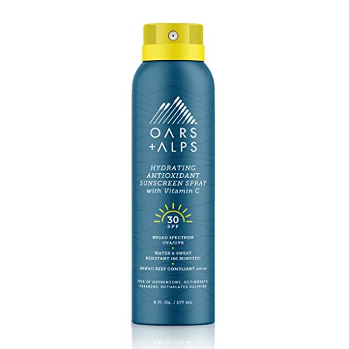 0850034925288 - OARS + ALPS HYDRATING ANTIOXIDANT SPF 30 SUNSCREEN AND SUNBLOCK SPRAY WITH VITAMIN C, WATER AND SWEAT RESISTANT, REEF SAFE, 6 OZ, 2 PACK
