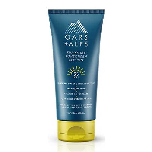 0850034925295 - OARS + ALPS EVERYDAY SPF 35 SUNSCREEN LOTION, WATER AND SWEAT RESISTANT, REEF SAFE, 6 OZ, 2 PACK