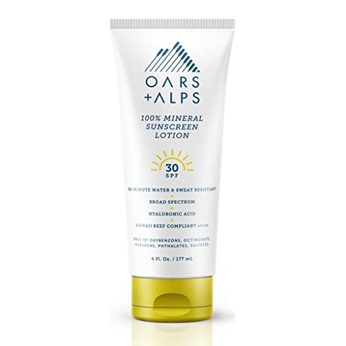 0850034925301 - OARS + ALPS MINERAL SPF 30 SUNSCREEN LOTION, WATER AND SWEAT RESISTANT, REEF SAFE, 6 OZ, 2 PACK