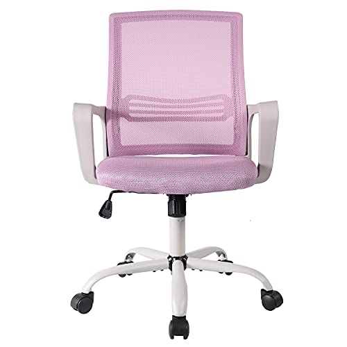 0850035022092 - OFFICE CHAIR, MESH HOME OFFICE TASK CHAIR, DESK CHAIR COMPUTER CHAIR, ERGONOMIC MID-BACK SWIVEL ROLLING EXECUTIVE CHAIR WITH LUMBAR SUPPORT AND ARMRESTS