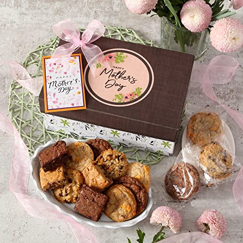 0850040894080 - BROADWAY BASKETEERS BAKERY COOKIE AND BROWNIE GIFT BOX, MOTHERS DAY GIFT BASKET WITH GOURMET FOOD GIFT WITH PRIME DELIVERY, EDIBLE CARE PACKAGE GIFTS FOR MOM, MOTHER, GRANDMA, WIFE, DAUGHTER