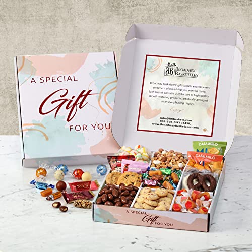 0850040894226 - BROADWAY BASKETEERS KOSHER GOURMET GIFT BOX WITH LINDT TRUFFLES