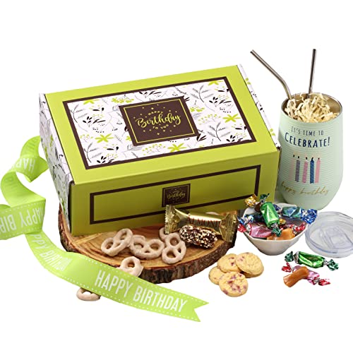 0850040894400 - HAPPY BIRTHDAY CHOCOLATE AND SWEETS GIFT BOX WITH A LARGE 16OZ. INSULATED HAPPY BIRTHDAY GIFT MUG SHARE THE BIRTHDAY FUN WITH MOM DAD & FRIENDS