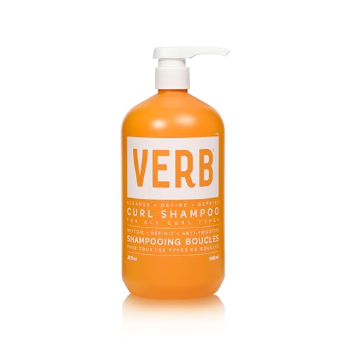 0850041150598 - VERB CURL SHAMPOO - MILD, CLEANSE AND SMOOTH - VEGAN CURL DEFINING SHAMPOO FOR FRIZZY HAIR- INTENSIVE HYDRATION CURLY HAIR SHAMPOO, 32 FL OZ
