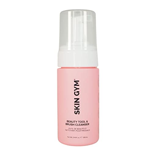 0850044565719 - SKIN GYM BEAUTY TOOL & MAKEUP BRUSH CLEANER 3.40 FL OZ - REMOVES DIRT AND OIL ON SPONGES, APPLICATORS, AND SKINCARE ACCESSORIES - FORMULATED WITH LAVENDER, TEA TREE, AND ROSEMARY EXTRACTS