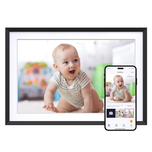 0850045550851 - DRAGON TOUCH DIGITAL PICTURE FRAME WIFI 10 INCH IPS TOUCH SCREEN DIGITAL PHOTO FRAME DISPLAY, 32GB STORAGE, AUTO-ROTATE, SHARE PHOTOS VIA APP-BLACK BORDER