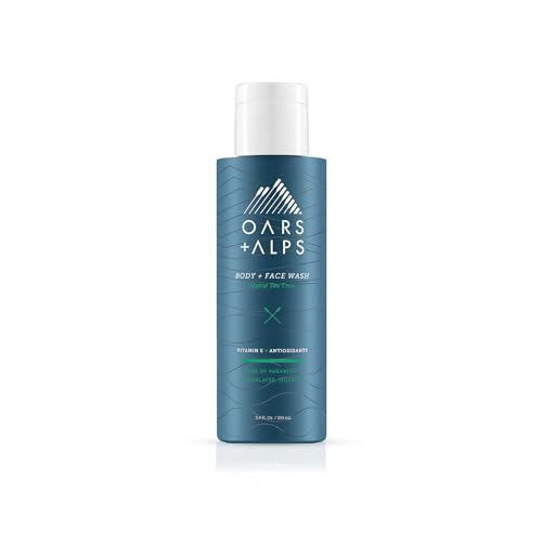 0850047675460 - OARS + ALPS MENS MOISTURIZING BODY AND FACE WASH, SKIN CARE INFUSED WITH VITAMIN E AND ANTIOXIDANTS, SULFATE FREE, ALPINE TEA TREE, TRAVEL SIZE 3.4OZ 2 PACK