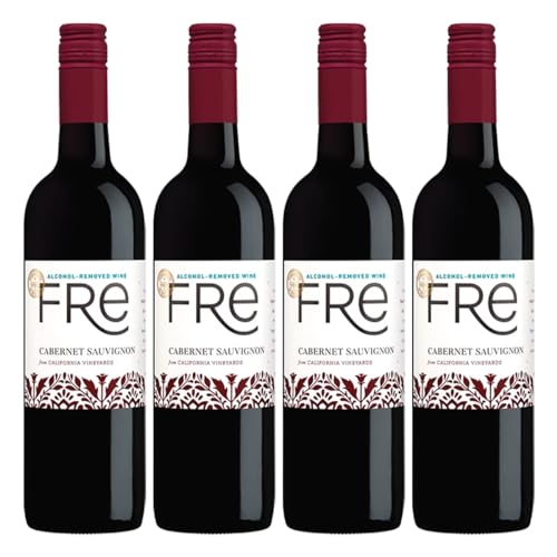 0850050047483 - SUTTER HOME FRE CABERNET NON-ALCOHOLIC RED WINE, EXPERIENCE BUNDLE WITH PHONE GRIP, SEASONAL WINE PAIRINGS & RECIPES, 750ML BTLS, 4-PACK