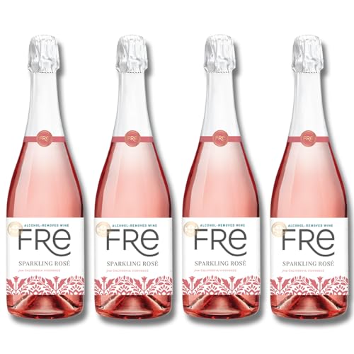 0850050047612 - SUTTER HOME FRE SPARKLING ROSÉ NON-ALCOHOLIC WINE, EXPERIENCE BUNDLE WITH PHONE GRIP, SEASONAL WINE PAIRINGS & RECIPES, 12/750ML, 4-PACK