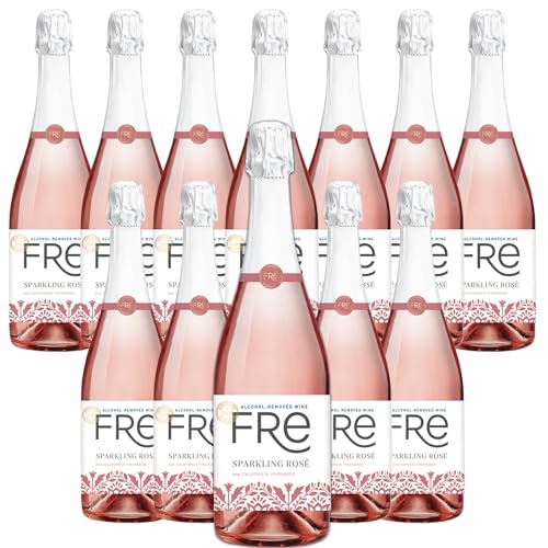 0850050047636 - SUTTER HOME FRE SPARKLING ROSÉ NON-ALCOHOLIC WINE, EXPERIENCE BUNDLE WITH PHONE GRIP, SEASONAL WINE PAIRINGS & RECIPES, 750ML BTLS, 12-PACK