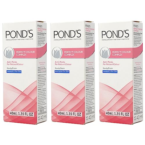 0850050048640 - PONDS PERFECT COLOR BEAUTY CREAM, ANTI-MARKS BEAUTY CREAM AND MOISTURIZER, FOR NORMAL TO DRY SKIN, 3 PACK OF 1.35 FO OZ EACH