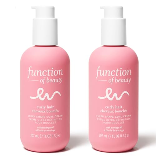 0850053327520 - FUNCTION OF BEAUTY CURLY HAIR SUPER SHAPE CURL CREAM, 7 OZ EACH (2-PACK) - FORMULATED WITH MORINGA OIL FOR FRIZZ-FREE, DEFINED AND HYDRATED MANAGEABLE CURLS