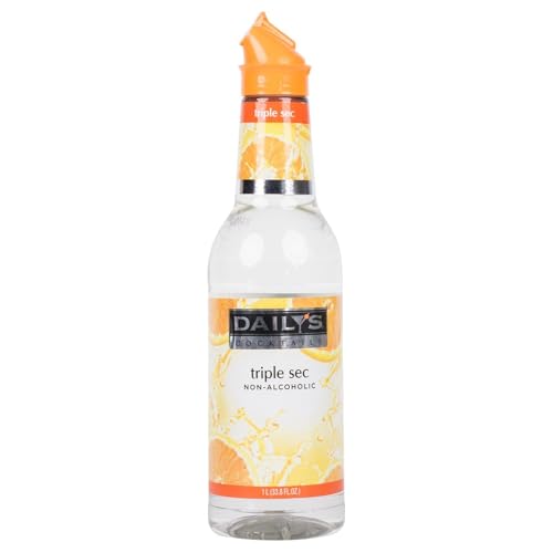 0850058552873 - DAILYS COCKTAIL MIXER NON-ALCOHOLIC TRIPLE SEC, 1000 ML - PERFECT FOR MARGARITA, LONG ISLAND ICED TEA, AND OTHER MIXED DRINKS