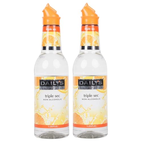 0850058552880 - DAILYS COCKTAIL MIXER NON-ALCOHOLIC TRIPLE SEC, 1000 ML - PERFECT FOR MARGARITA, LONG ISLAND ICED TEA, AND OTHER MIXED DRINKS | 2 PACK