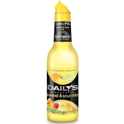 0850059605172 - DAILYS COCKTAIL MIXER NON-ALCOHOLIC SWEET AND SOUR MIX, 1000 ML - PERFECT FOR MARGARITA, LONG ISLAND ICED TEA, AND OTHER MIXED DRINKS