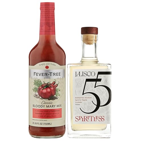 0850059605820 - SPIRITLESS JALISCO 55 DISTILLED NON-ALCOHOLIC TEQUILA BUNDLE WITH BLOODY MARY MIX - BLOODY MARIA - PREMIUM ZERO-PROOF LIQUOR SPIRITS FOR A REFRESHING EXPERIENCE