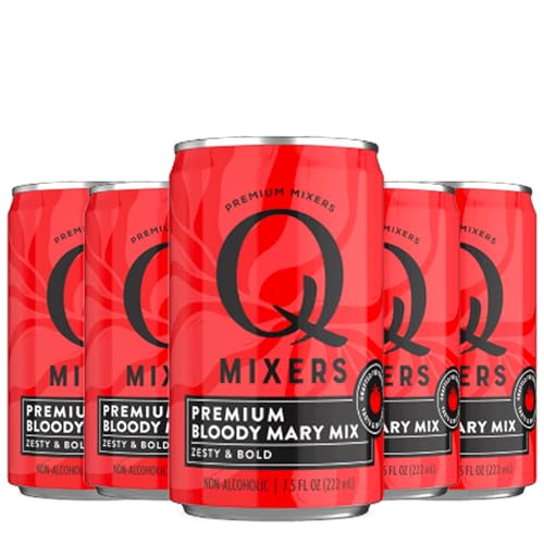0850060713316 - Q MIXERS BLOODY MARY PREMIUM COCKTAIL MIXER MADE WITH REAL INGREDIENTS 7.5OZ CANS | 5 PACK