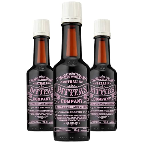 0850060713811 - AUSTRALIAN COMPANY GRAPEFRUIT BITTERS: ELEVATE YOUR COCKTAILS WITH 4OZ BOTTLES PERFECT FOR CLASSIC MIXED DRINKS | 3 PACK