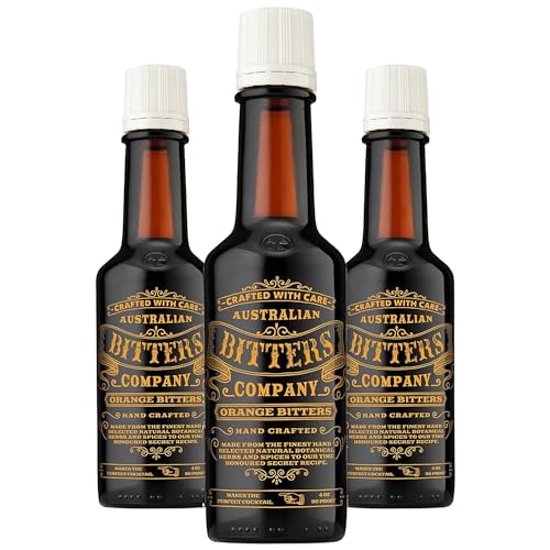 0850060713866 - AUSTRALIAN COMPANY ORANGE BITTERS: ELEVATE YOUR COCKTAILS WITH 4OZ BOTTLES PERFECT FOR CLASSIC MIXED DRINKS | 3 PACK