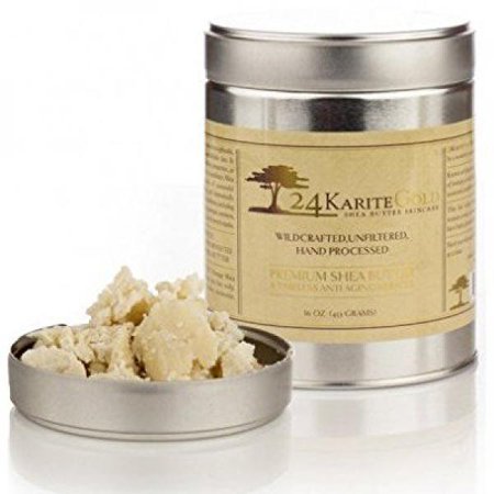 0850092005175 - SHEA BUTTER RAW AFRICAN UNREFINED, ORGANIC AND 100% PURE FOR SOFTER, SMOOTHER, YOUNGER AND MORE HYDRATED SKIN BY 24KARITE GOLD. THE ABSOLUTE BEST TO HEAL PROTECT AND NOURISH YOUR SKIN! (16 OZ)