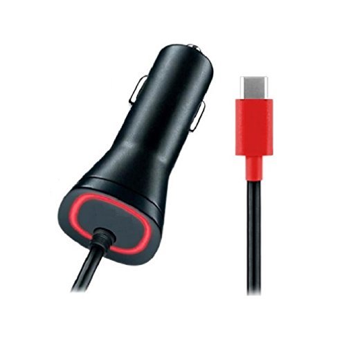 0850163007503 - NEW MOTOROLA DROID Z/Z FORCE/Z PLAY TYPE C USB-C RAPID FAST CAR CHARGER - PIXEL / PIXEL XL NEXUS 6P 5X LG G5 ONEPLUS2 5V/2.4A RED LED - QUICKCHARGE 2.0