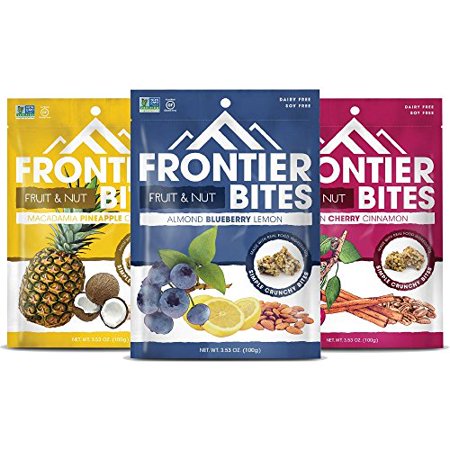 0850277004252 - FRONTIER SNACK BITES VARIETY PACK, 3 COUNT