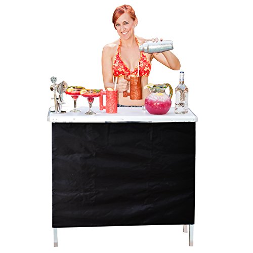 0850298002367 - GOPONG PORTABLE HIGH TOP PARTY BAR, INCLUDES 3 FRONT SKIRTS AND CARRYING CASE