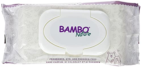 0850317008912 - BAMBO NATURE TIDY BOTTOMS BABY WIPES, BILINGUAL FRENCH/ENGLISH, 600 SHEETS, (12 PACKS OF 50)
