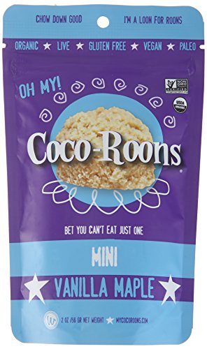 0850370005057 - WONDERFULLY RAW ORGANIC VANILLA MAPLE MINI COCO-ROONS, 2 OUNCE (PACK OF 12)