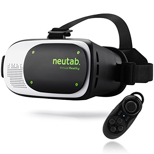 0850503006586 - NEUTAB VR VIRTUAL REALITY HEADSET 3D GLASSES WITH REMOTE CONTROLLER BUNDLE ENABLE 360 DEGREE IMMERSIVE MOVIES AND GAMES EXPERIENCE FOR IPHONE 7/ 7 PLUS AND MORE 3.5 TO 6.3 IPHONES AND ANDROID PHONES