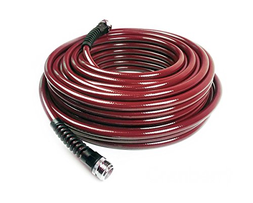 0850624002337 - WATER RIGHT 400 SERIES POLYURETHANE SLIM & LIGHT DRINKING WATER SAFE GARDEN HOSE, 25-FOOT X 7/16-INCH, BRASS FITTINGS, CRANBERRY, USA MADE