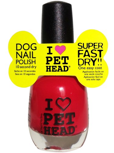 0850629004558 - PET HEAD DOG NAIL POLISH, RED