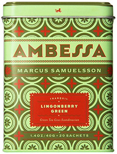 0850724004019 - HARNEY & SONS AMBESSA LINGONBERRY GREEN TEA, 20 TEA SACHETS