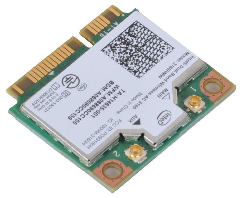 8510052835151 - INTEL 3160 DUAL BAND WIRELESS AC + BLUETOOTH MINI PCIE CARD SUPPORTS 2.4 AND 5.8GHZ B/G/N/AC BANDS