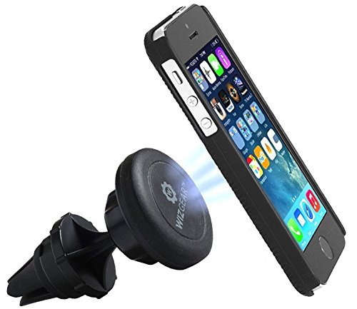 0851077006194 - WIZGEAR UNIVERSAL AIR VENT MAGNETIC CAR MOUNT HOLDER WITH AN EXTENDED SWIVEL HEAD