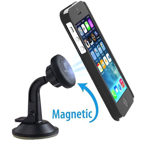 0851077006217 - CAR MOUNT, WIZGEAR UNIVERSAL MAGNETIC CAR MOUNT HOLDER, WINDSHIELD MOUNT AND DASHBOARD MOUNT HOLDER FOR CELL PHONES WITH FAST SWIFT-SNAP TECHNOLOGY (NEW VERSION DASHBOARD MOUNT)