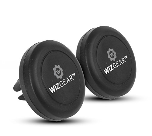 0851077006323 - MAGNETIC MOUNT, WIZGEAR UNIVERSAL AIR VENT MAGNETIC CAR MOUNT PHONE HOLDER, FOR CELL PHONES AND MINI TABLETS WITH FAST SWIFT-SNAP TECHNOLOGY, - WITH 4 METAL PLATES