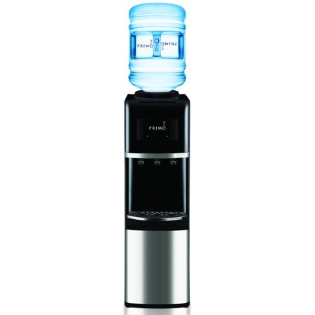 0851199001275 - PRIMO TOP-LOAD WATER DISPENSER, STAINLESS STEEL/BLACK