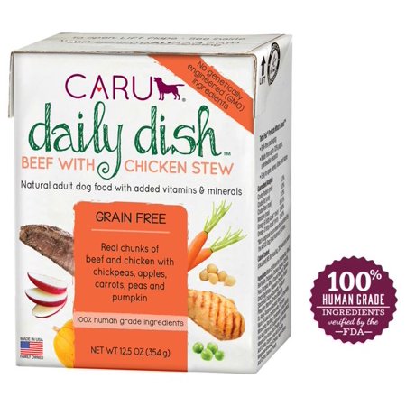 0851395005510 - (12 PACK) CARU DAILY DISH BEEF WITH CHICKEN STEW WET DOG FOOD - 12.5 OZ